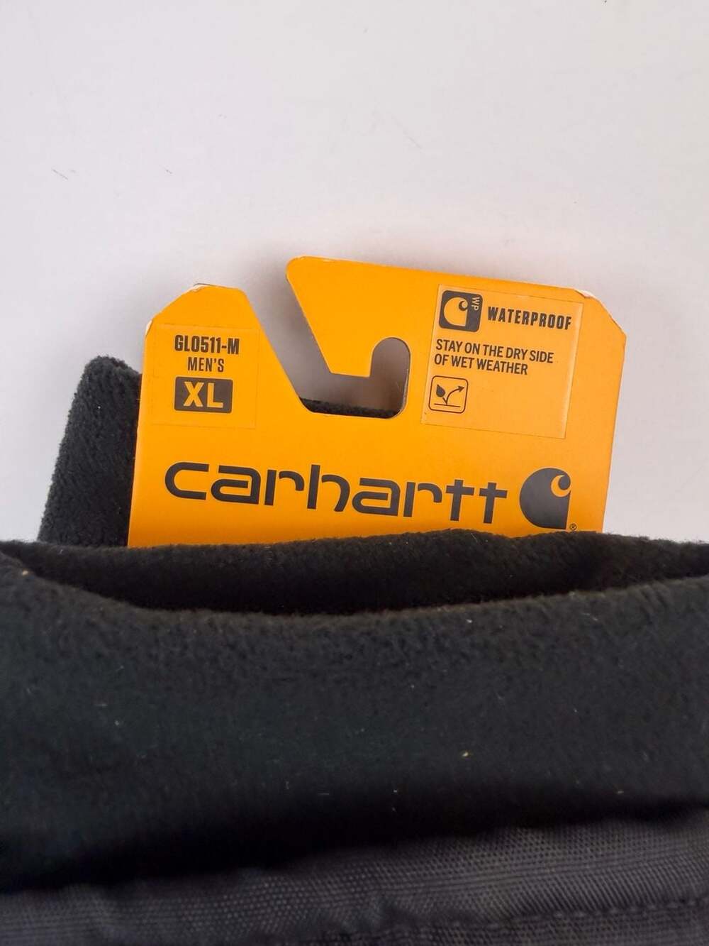 Carhartt Men's Waterproof Insulated Knit Cuff Glove - A511 Size XL Black - Picture 3 of 5